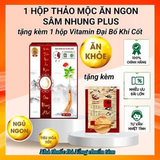 Tăng cân sâm nhung plus dùng 1 tháng 60 viên