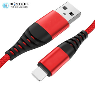 Cáp sạc nhanh TOPK cho các dòng điện thoại, các bọc dù chống đứt gãy (chính hãng)