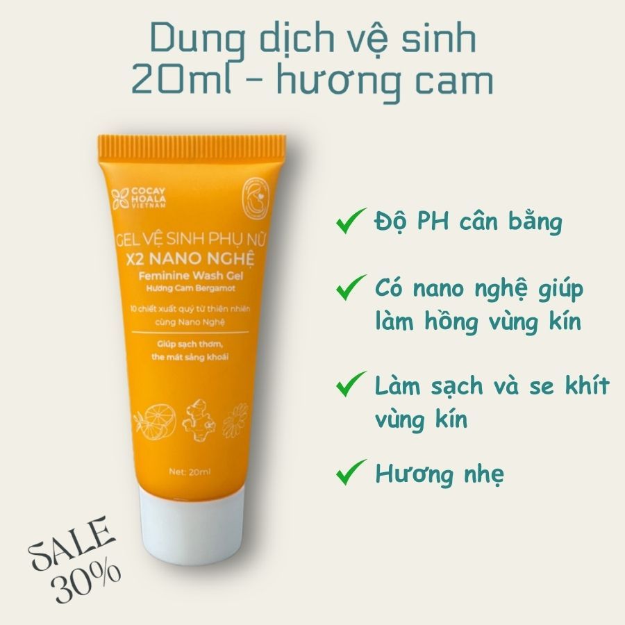 Set mini du lịch có dầu gội gừng sả, sữa tắm gừng nghệ, sửa rửa mặt, dung dịch vệ sinh Cỏ Cây Hoa Lá