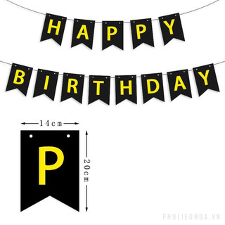 Dây chữ HAPPY BIRTH DAY Đuôi cá