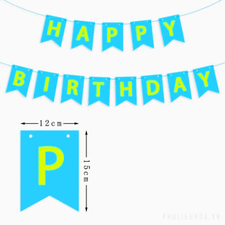 Dây chữ HAPPY BIRTH DAY Đuôi cá