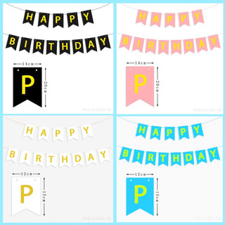 Dây chữ happy birth day đuôi cá