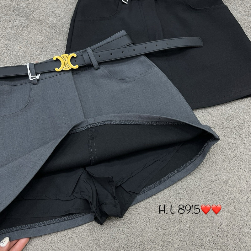 Kèm Đai Lưng] Chân Váy Ngắn Dáng Chữ A, 4 Túi Trước Sau, Vải Xước Hàn Ép Mùng Dày Đẹp Đứng Form Váy V508 | BigBuy360 - bigbuy360.vn