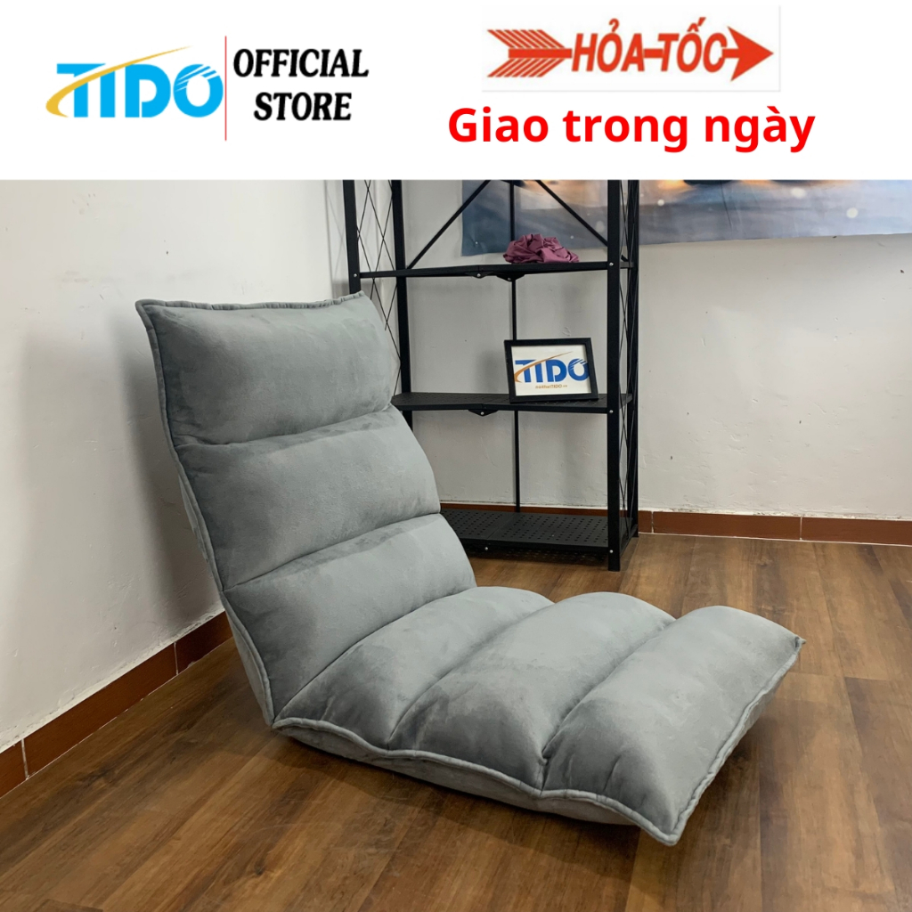 TIDO Ghế bệt Kotasu tựa lưng loại lớn dài 1m5 - ghế lười Tatami 5 cấp độ điều chỉnh ở 3 vị trí