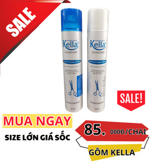 Gôm xịt tóc Kella tạo kiểu giữ nếp tóc 420ml