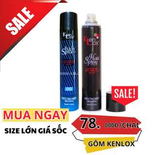 Gôm Xịt Tóc Kenlox 400ml Gôm Xịt Tóc Nam