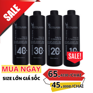 Oxy V76 Trợ Nhuộm Tóc V76 Collagen Chống Rát Hiệu Quả 1000ml Đủ 3 6 9 12%