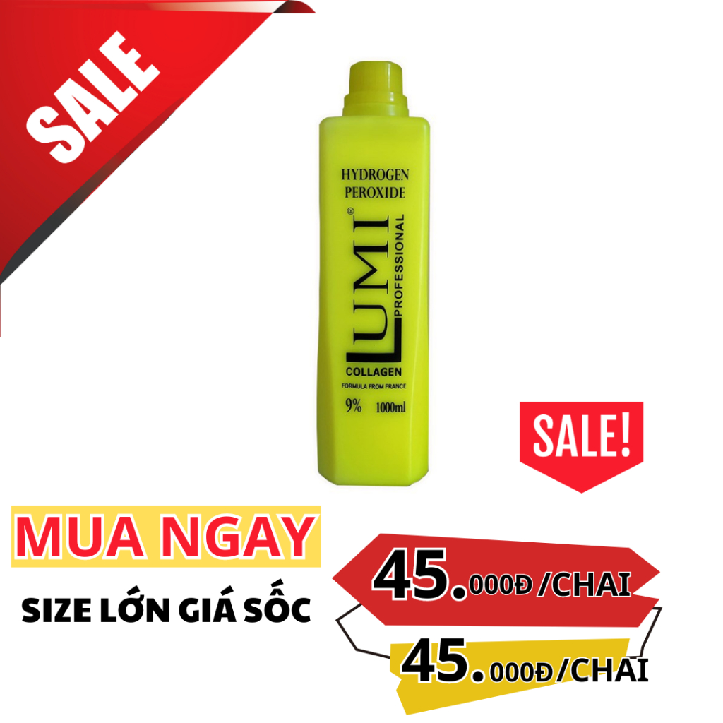 OXY TRỢ NHUỘM LUMI  GLOW PLUS THƠM HƯƠNG DỪA 1000ML