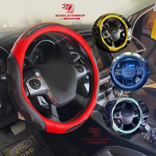 Bọc Vô Lăng Ô Tô Kia Rondo, Kia Morning, Kia Rio Chất Liệu Da Kết Hợp Cao Su Non Đầm Chắc Tay Lái Hút Mồ Hôi