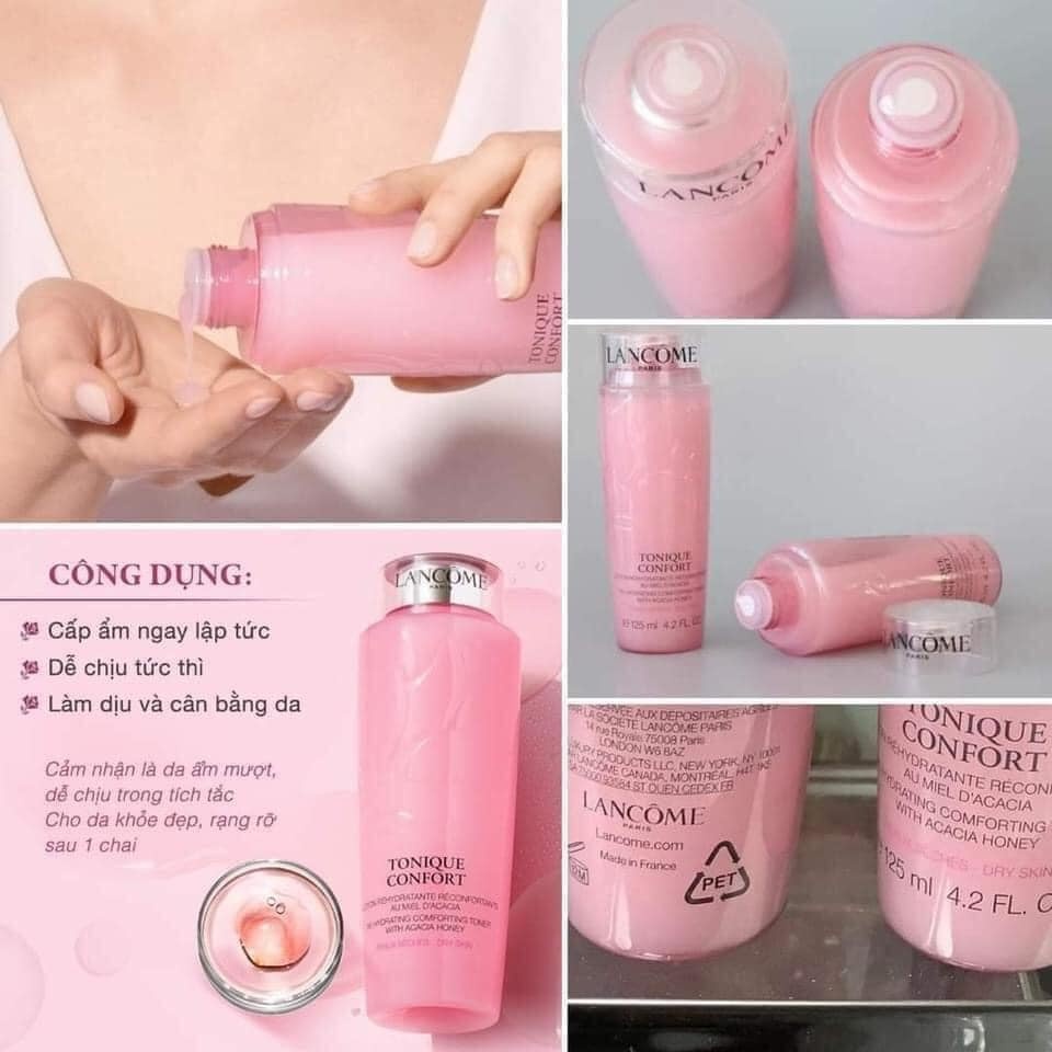 Toner nước hoa hồng cân bằng da Lancome 125ml