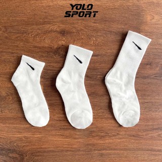 Tất Cao Cổ Vớ Nam Nữ Cổ Cao Ngắn Thấp Unisex Thể Thao Vải Dệt Kim Cao Cấp Thoáng Khí Hàng Xuất Khẩu Dày Dặn Mềm Mịn Êm