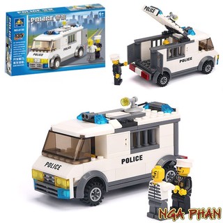 Xe Áp Giải Tội Phạm 135 Tiết Đồ Chơi Xếp Hình Lắp Ráp Cho Bé