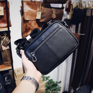 Túi đeo chéo unisex mini da thật