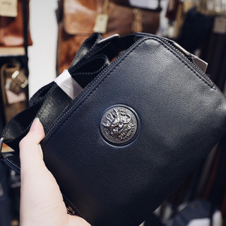 Túi đeo chéo unisex mini da thật