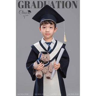 Bộ cử nhân phong cách Hàn Quốc hoàng gia cho bé mầm non và tiểu học