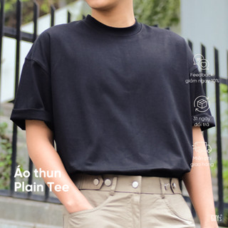 Áo Phông Trơn Plain TEE - Áo Thun Cotton Nam Trơn Chất liệu Cotton 100% Co Giãn 4 Chiều 2024 GUY's Closet