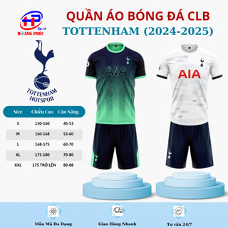 Quần áo bóng đá,đồ đá banh CLB TOTTENHAM 2024 - 2025 chuẩn thi đấu,thấm hút mồ hôi cực đẹp - sport hoàng phúc