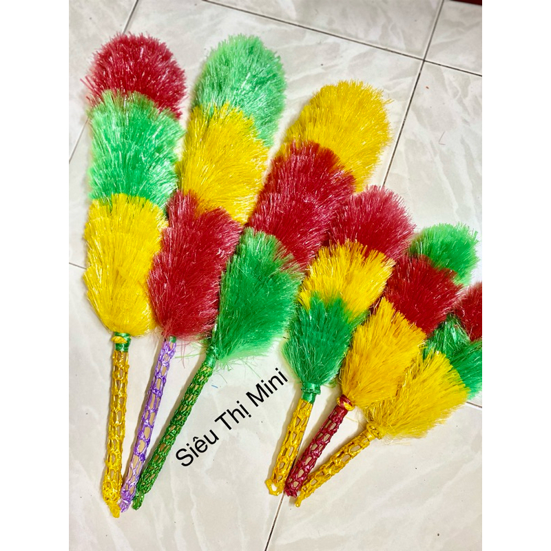 Chổi Cước Nilông Quét Bụi Đồng - Dài 35cm (s) / 58cm (M)