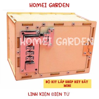 Bộ kit lắp ráp két sắt mini cho bé đồ chơi sáng tạo diy học tập thí nghiệm stem steam - hm0274