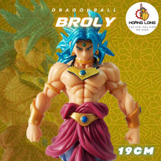 Mô hình Dragonball, nhân vật Broly tóc xanh, figure 7 Viên Ngọc Rồng, không kèm hộp, trang trí PC, bàn làm việc