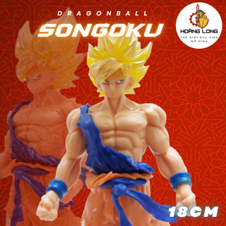 Mô hình Goku Siêu Saiyan, figure Dragonball quà tặng Sưu tầm Độc đáo, trang trí PC, bàn làm việc (phụ kiện Hoàng Long)