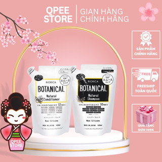 Dầu gội Hatomugi Botanical Táo Đen Nhật Bản giúp mềm tóc ngăn rụng tóc kích thích mọc tóc Gói 400ml