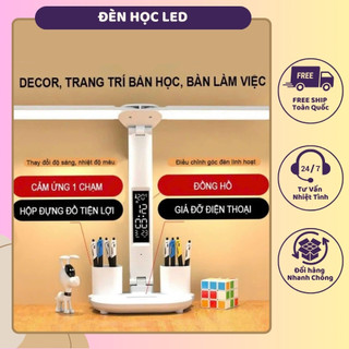Xiaomi youpin đèn học chống cận 3 ánh sáng tích điện đa năng, điều chỉnh mức độ sáng chống mỏi mắt -vt