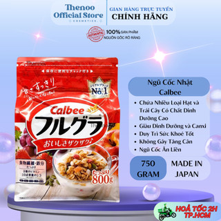 Ngũ cốc Calbee Ăn Kiêng Giảm Cân Nhật Bản,Mix Sữa Chua Hoa Quả Trái Cây Dùng Ăn Sáng (750G)