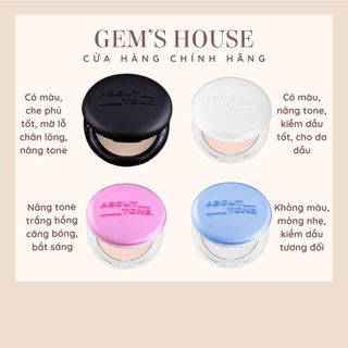 Phấn Phủ About Tone Dạng Nén Kiềm Dầu About Tone Blur Powder Pact, About Tone Oil Cut Powder Pact