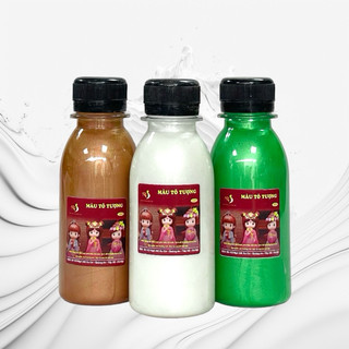 Màu tô tượng nhũ chai 100ml gồm 15 màu pha sẵn Hungacolor