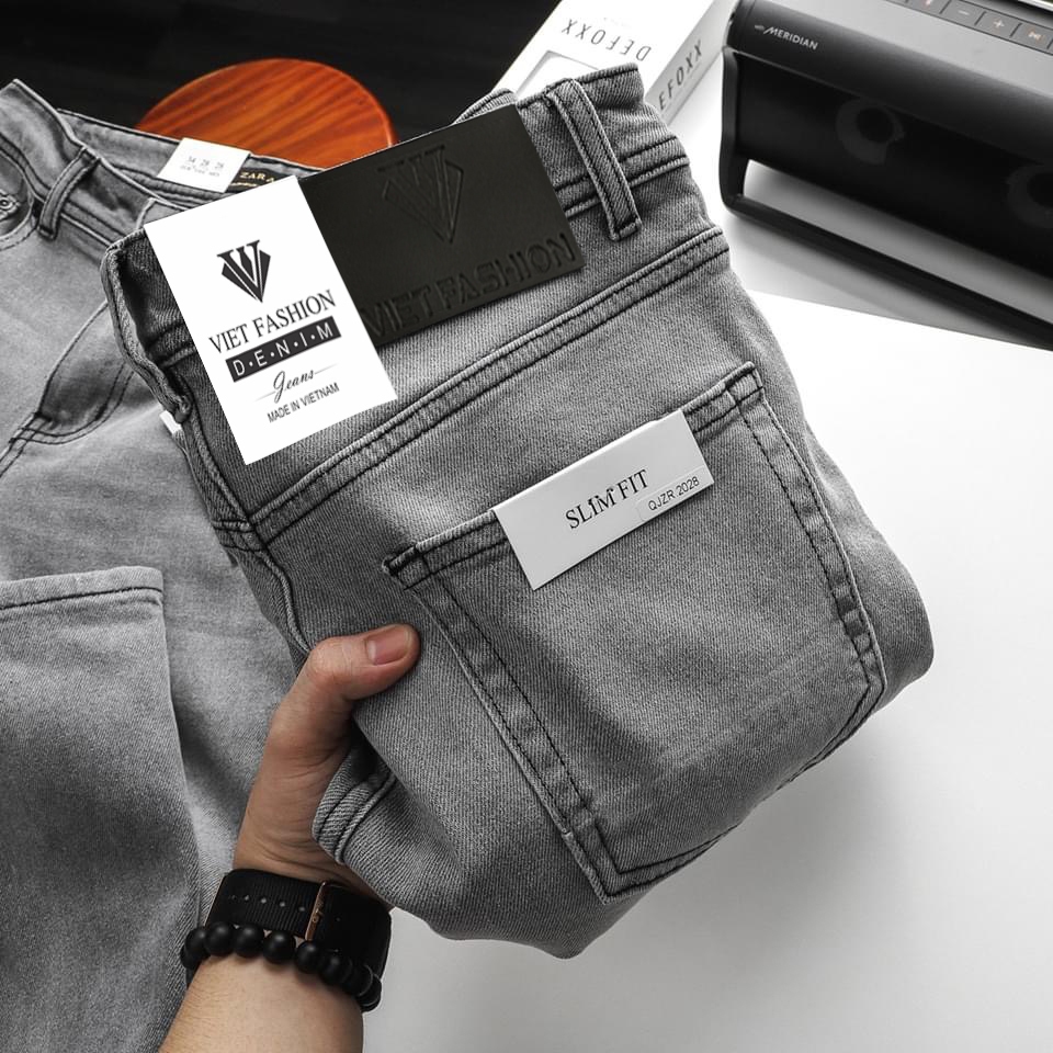 QUẦN JEANS NAM XÁM SÁNG CỰC XỊN VF123 [SẢN PHẨM ĐĂNG LẠI DO SẢN PHẨM CŨ 7k LƯỢT MUA]
