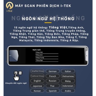 Máy phiên dich cao cấp i-Tek S1 2025 (19 ngôn ngữ Dịch không cần mạng)