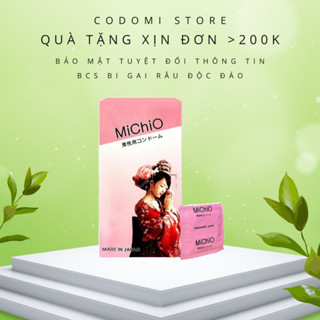 Bao cao su 49mm MiChiO GAI GÂN nhật bản KÉO DÀI THỜI GIAN XMARVEL