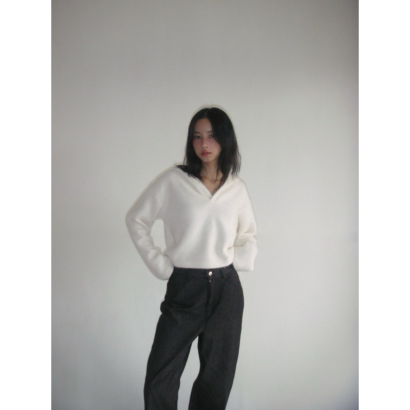 ANGORA HOODIE - Áo len trùm đầu Miyou