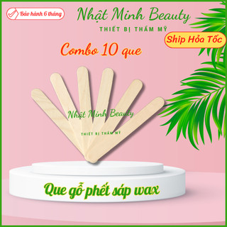 Combo 10 thanh gỗ phết sáp wax lông | Que gỗ wax lông