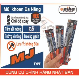 Mũi khoan đa năng loại tốt MJ Unika của Nhật Tấm Sắt mỏng, Tấm Thạch Cao, ALC, Ngói, Nhựa mã MJ Unika chuôi lục giác