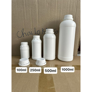 Chai nhựa hdpe 100ml 250ml, chai nông dược
