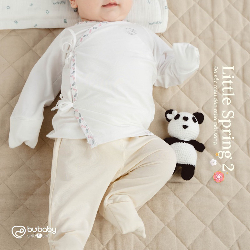 {BUBABY}áo rời sơ sinh hãng BUBABY cao cấp sét 2 chiếc