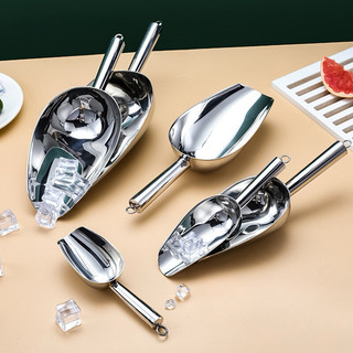 Thìa xúc đá, thìa xúc đồ khô inox 304, thìa inox, thìa nhựa xúc gạo