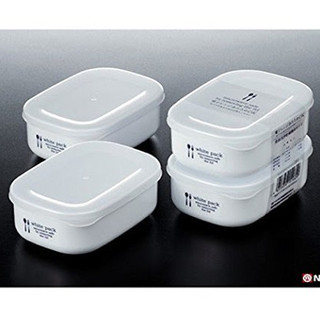 Set 2 hộp nhựa đựng thực phẩm White pack 280ml/1 hộp Nhật Bản nhựa PP, an toàn dùng lò vi sóng