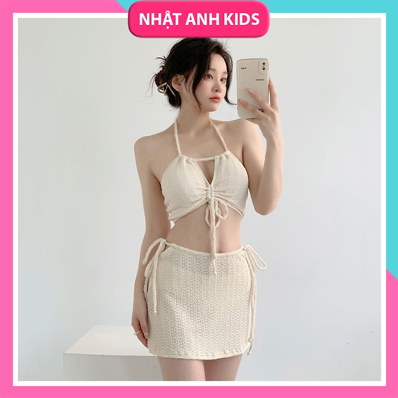Set Bikini Ba Mảnh phong cách Hàn Quốc, vải mềm, thoáng khí | BigBuy360 - bigbuy360.vn