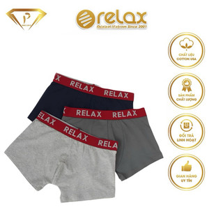 COMBO 3c Quần lót nam RELAX RLTK019 quần lót Cotton USA cao cấp, THỂ THAO, boxr trunk
