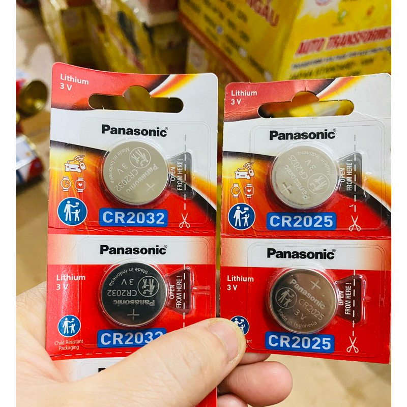 Pin Panasonic CR2032, CR2025 Lithium 3V chính hãng