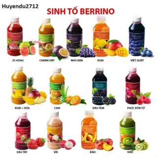 Sinh tố nguyên chất berrino berino các vị chai  350g - 1kg