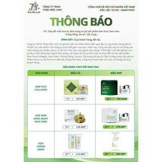 [Mới 20g] combo 2 kem face Thảo Mộc Linh