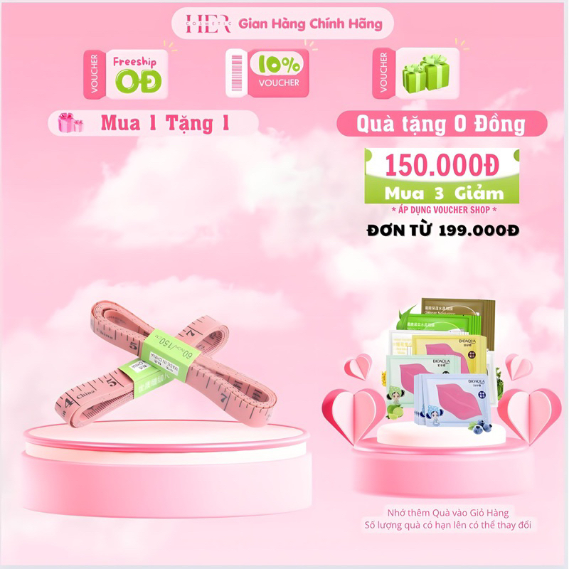 Thước dây đo 3 vòng, Thước may đồ, Dài 150cm