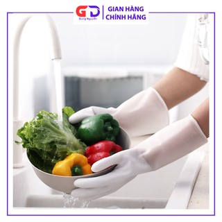 Đôi bao tay cao su rửa chén, găng tay cao su rửa bát cực kỳ bền bĩ, dẻo dai, chắc chắn