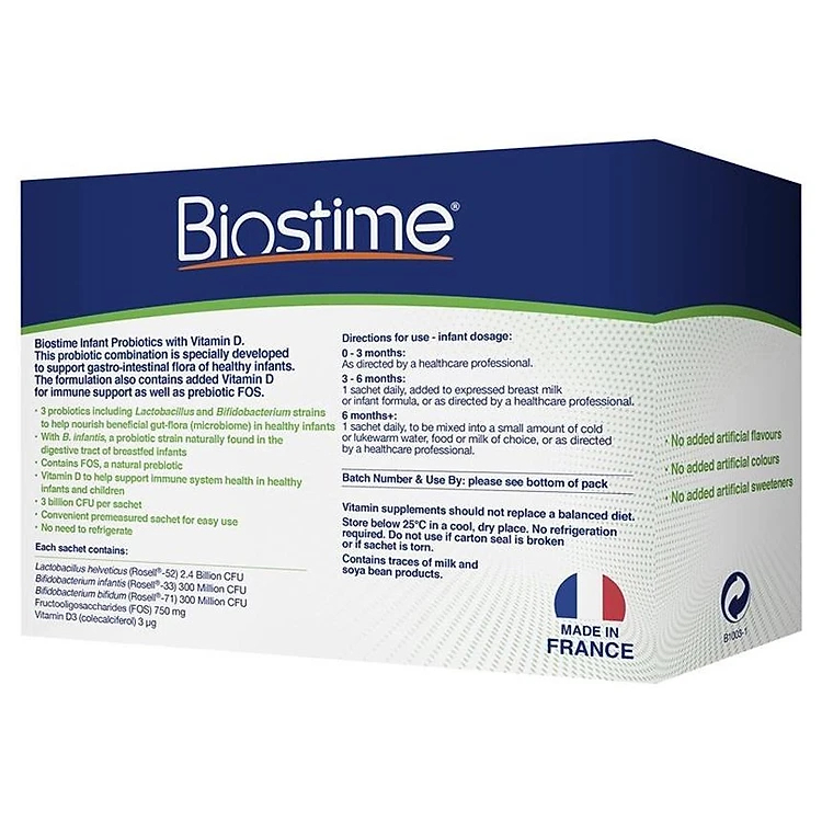 Tinh chất bổ sung Biostime Immune Defense Lactoferrin tăng cường đề kháng hộp 28 gói 1g