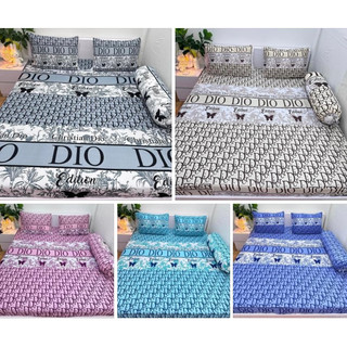 Bộ ga thun hàn quốc dior