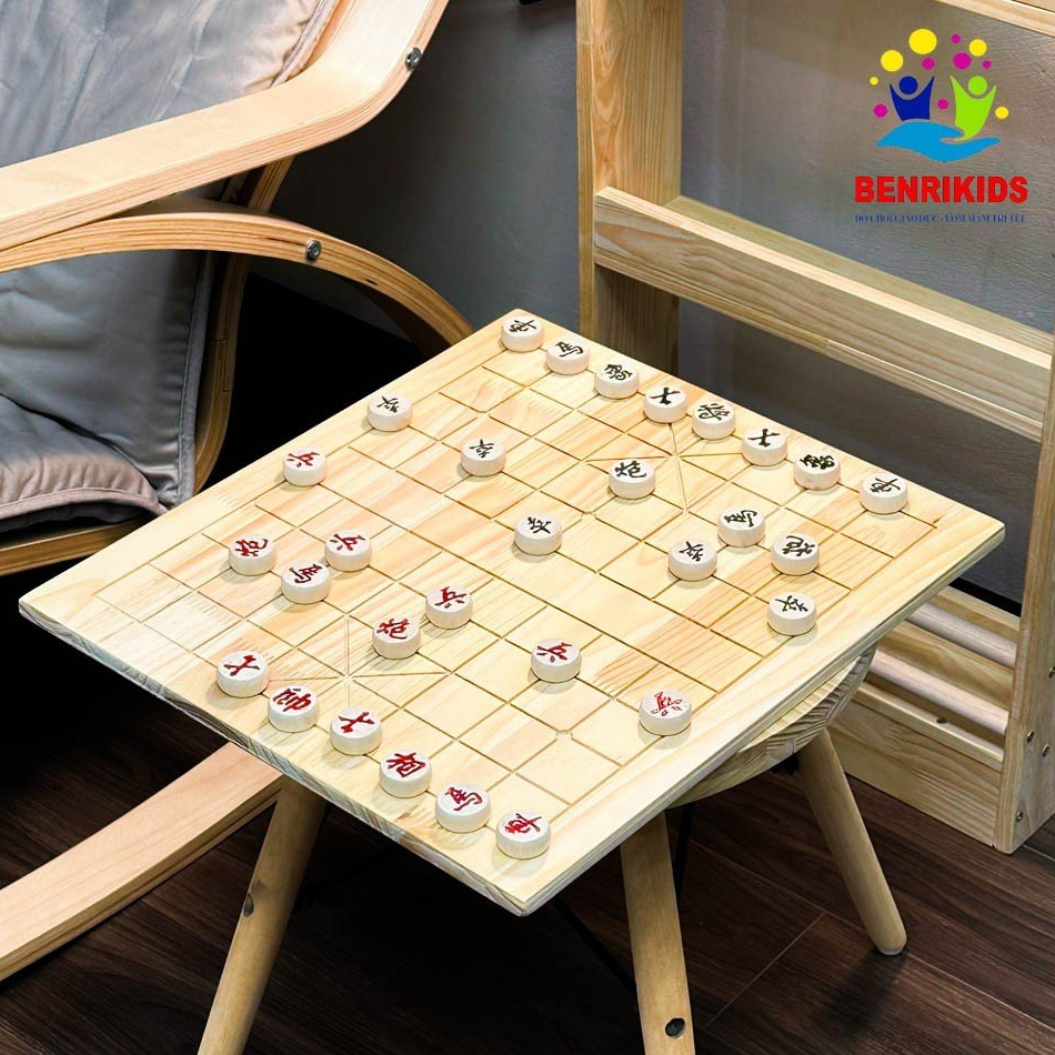 Cờ Tướng Gỗ Xịn Hàng Cao Cấp Bàn Cờ Tướng Boardgame Gỗ Nguyên Khối Chắc Chắn